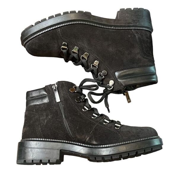 Aquatalia Liviana Hiker Boot in Black NWOB Size 6 - Picture 7 of 10